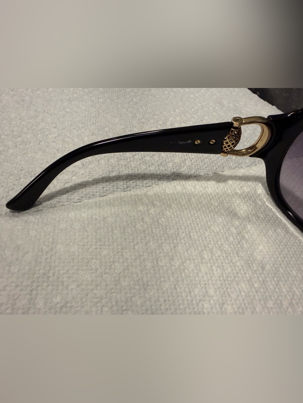 Vintage Gucci Horsebit Optyl Sunglasses Black Made in Italy - Picture 5 of 9
